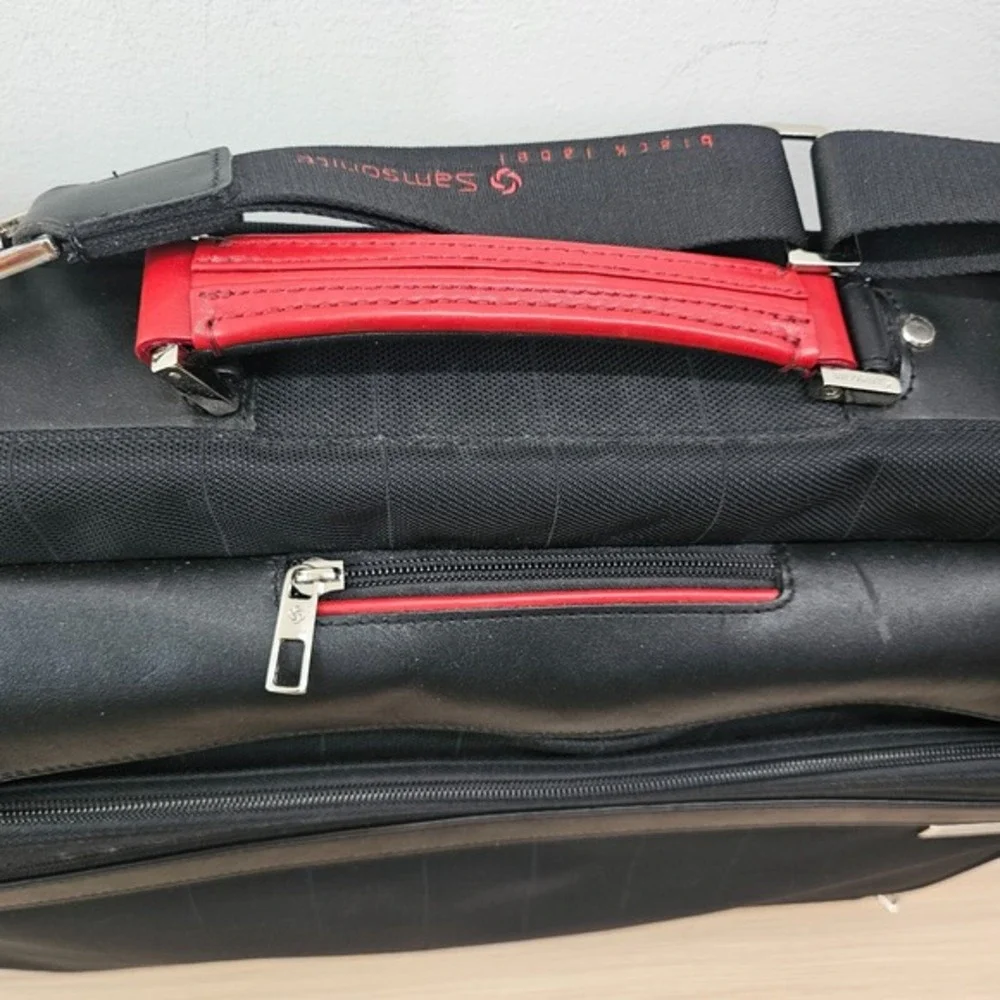Samsonite Carry On Travel Bag Black Label‎ 2 Way Luggage Briefcase Suit Bag Luxe
